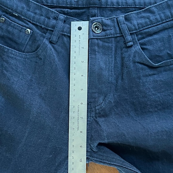 Bundle of Two Men's Black Jeans 100% Cotton 5 Pocket Zipper Fly - Picture 12 of 16